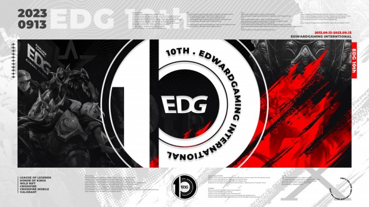 EDG俱乐部创立十周年，官博发文纪念：让我们在下一个十年相聚