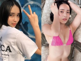 【蜗牛电竞】21 歲短髮正妹「大原梓」久違拍攝寫真  比基尼示範各種性感躺姿